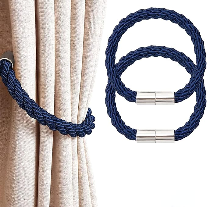 Premium Magnetic Curtain Tiebacks – 1 Set (Pack of 2)