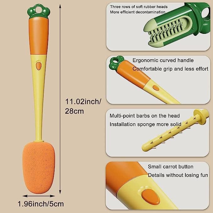 3 in 1 Multifunction Cleaning Brush Set (Pack of 2)