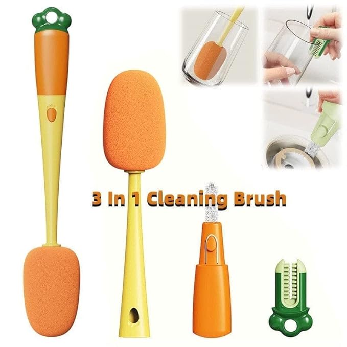3 in 1 Multifunction Cleaning Brush Set (Pack of 2)
