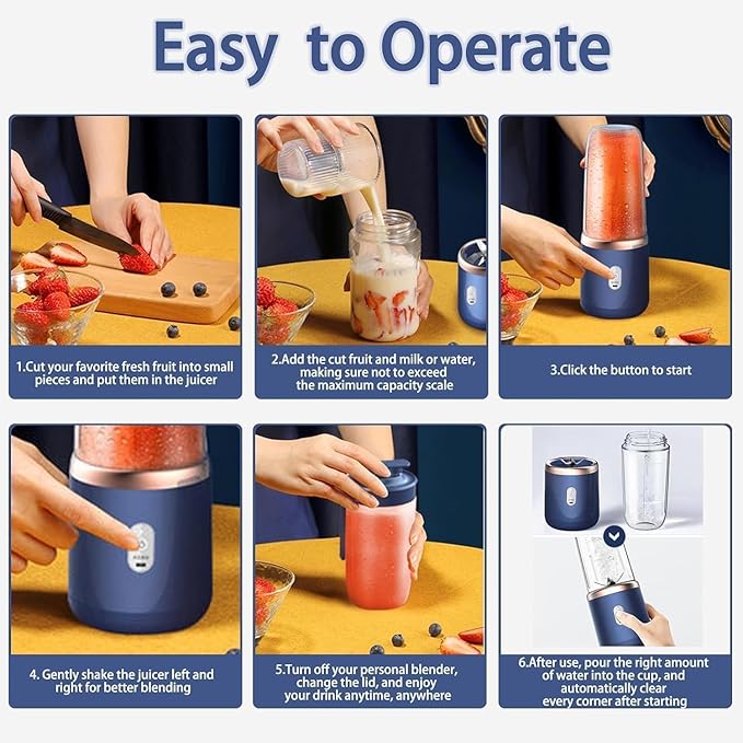 Portable Juicer Blender for Smoothies & Juices
